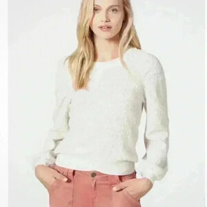 Joie Dulcia Laurel Lace Textured Sweater